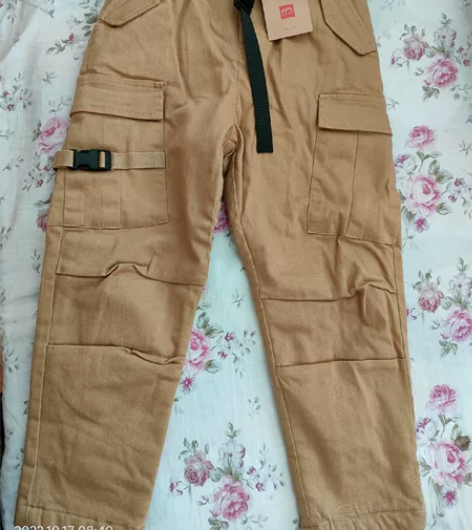糖卡布衣130工装棉布裤  裤长75  不...