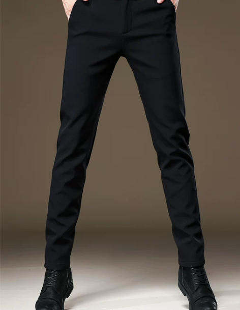 高端韩版西裤男高级感垂感商务夏款修身小脚裤...