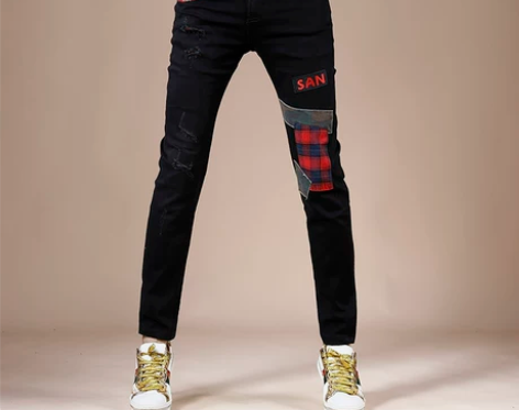 裤子男裤2022秋季高端牛仔裤男潮牌韩版修...