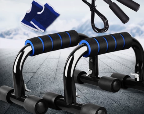 H型俯卧撑支架家用健身器材工字型俯卧撑架胸...