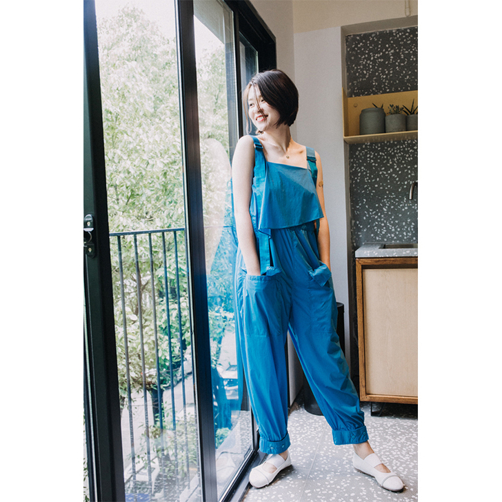 飒爽工装风 宽松休闲高腰背带连体裤 犬马声...