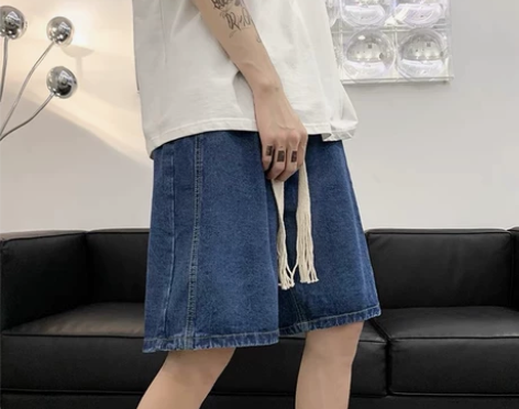 美式vibe牛仔短裤cityboy日系复古...