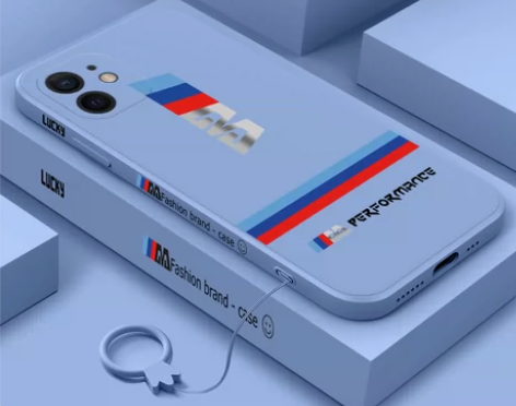 【狂欢价】经典线条苹果12手机壳个性侧边图...