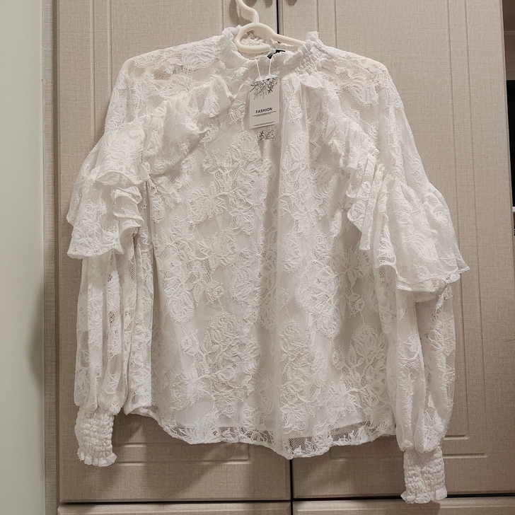 veromoda全新蕾丝衫s码100斤内都...