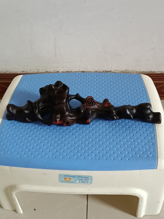 老挝大红酸枝笔山随型手工镂空木雕笔山,根雕...