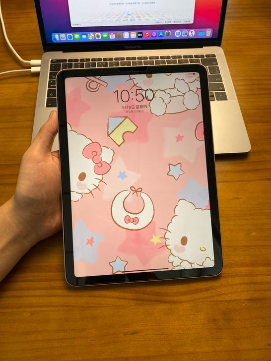 充电2次 iPad Air4 粉色 64G...