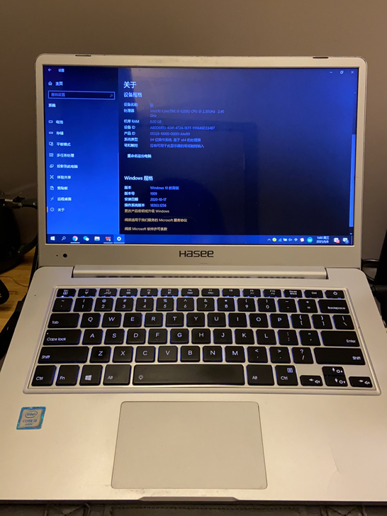 自用神舟优雅x4-sl5s1，新旧程度七成...