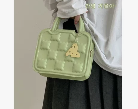 饼干包包女夏季2022新款潮时尚手提小方包...