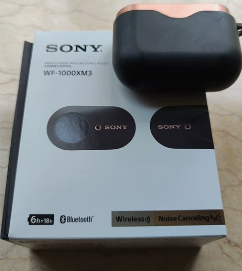 sony wf 1000xm3，带原盒，耳...