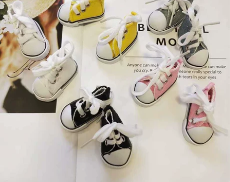 20cm棉花娃娃鞋包邮！一双20r超酷帆布...