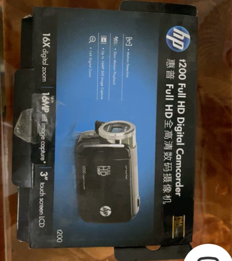 惠普 摄像机 t200 自家用 7成新 基...