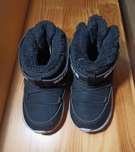 安踏童鞋 黑色冬款 8成新 内长如图3 ...