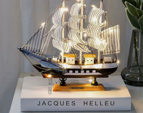 【只有几套送灯带[火]】一帆风顺帆船模型摆...