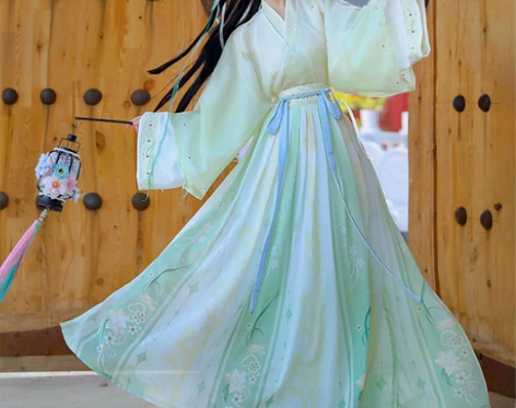 汉服女正品原创春秋中国风晋制交领齐腰襦裙魏...