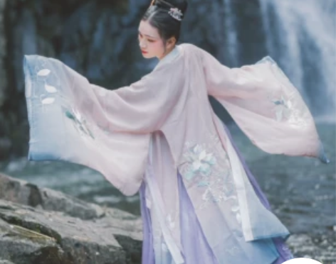 青泠谷新款汉服女鸿芷大袖衫夏秋装原创魏晋重...