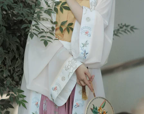 兰若庭 汉服 宋制 百迭  渐变 间色 绣...