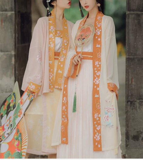仙楚姬原创汉服 黄色褙子和抹胸是s码，粉色...