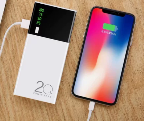 20000毫安移动充电宝黑米充电宝大容量功...