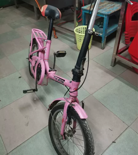 【7成新】折叠自行车16寸超轻便携小型一体...