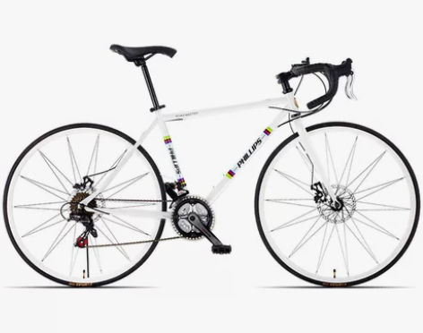 菲利普破风自行车公路车铝合金变速弯把成人男...