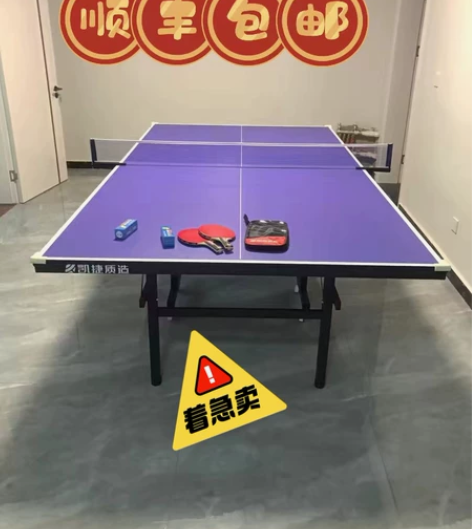 捡漏了!全新乒乓球台家用室内可折叠移动式标...