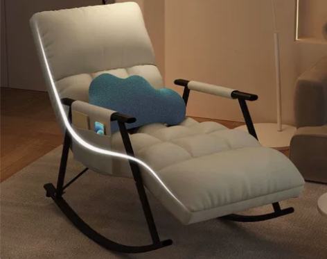 【全新低价！】北欧家用网红成人躺椅布艺龙虾...