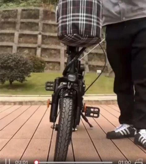 刚买的助力电动自行车 折叠的  由于工作原...