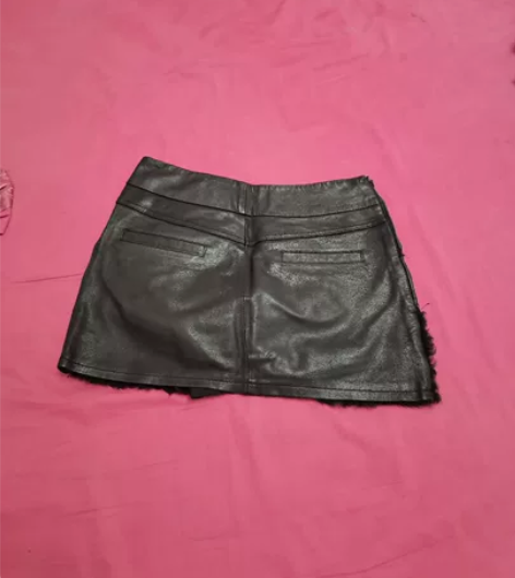 真皮包臂裤性感ins超火短裙秋冬真皮皮裙半...