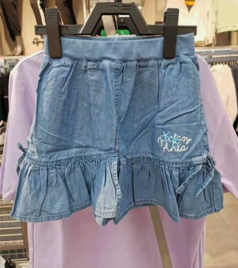 断码清仓 安踏正品 女童牛仔短裙 130/...