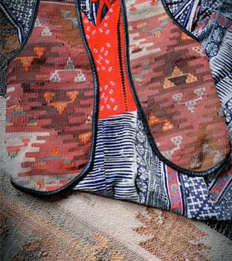 Vintage 古着羊毛马甲  印第安纳瓦...