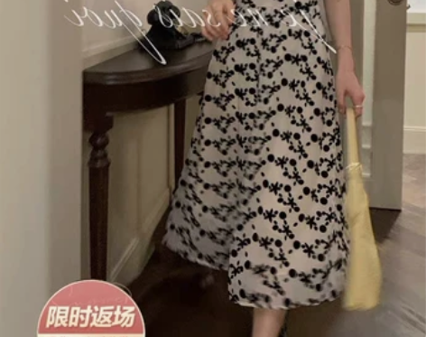 夏季法式气质极简风连衣裙小个子盐系穿搭可咸...