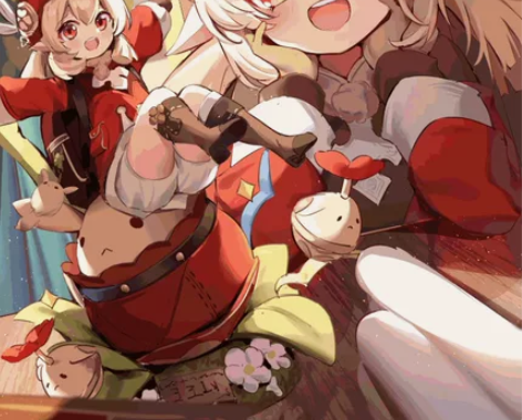 蹲蹲可莉cos背包 标价包邮收 最好是初兽...