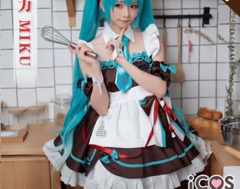 初音未来巧克力cos服 服装全套     ...