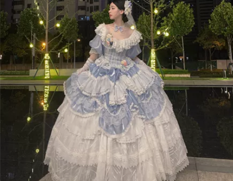 收月盈花满Lolita M/L码 六件套加...