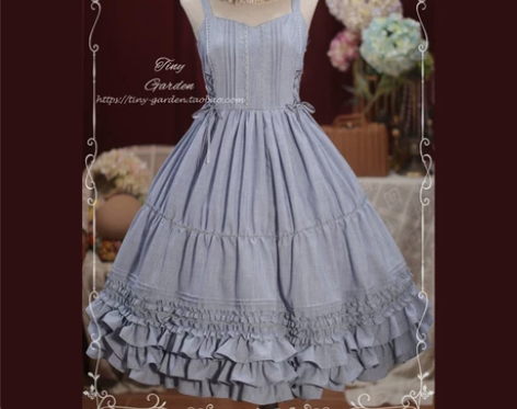 花园舞曲2.0版 长款 lolita 双抽...