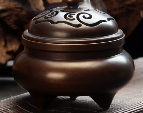 香炉纯铜大号香薰炉檀香炉盘香炉家用室内线香...