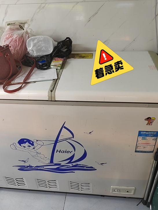 九成新  海尔冰柜  同城自提
