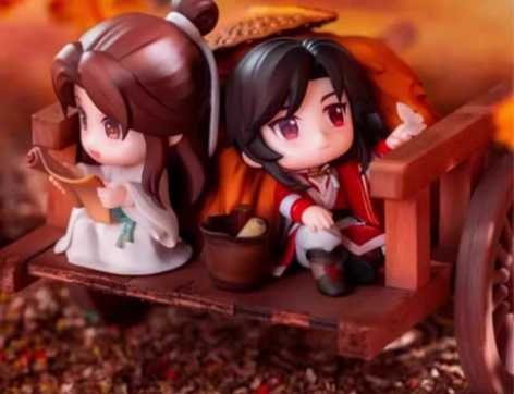 出天官赐福擎苍暮枫山行手办 手办本体+背景...