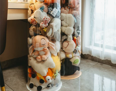 毛绒玩具收纳桶公仔布偶整理放玩偶大娃娃收纳...