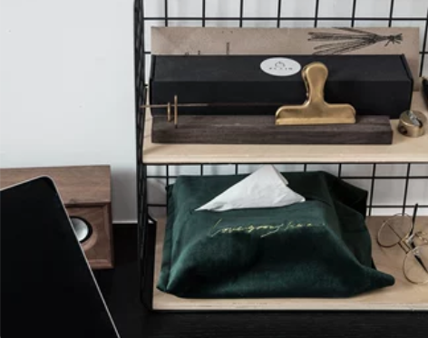 Moreover原创设计丝绒纸巾盒抽纸盒抽...