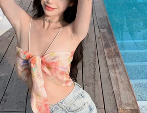 复古性感露背提花吊带背心女夏季网红辣妹外穿...