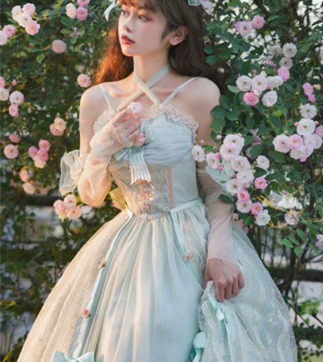 朝花夕拾jsk 原创正版lolita吊带连...