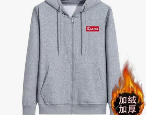 捡漏着急卖2022秋冬男装加绒外套男连帽开...