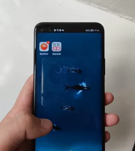 荣耀v30pro 8+128g,屏幕裂,后...