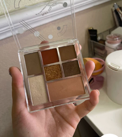 橘朵玩趣10号眼影盘 仅试色 红棕盘 包括...