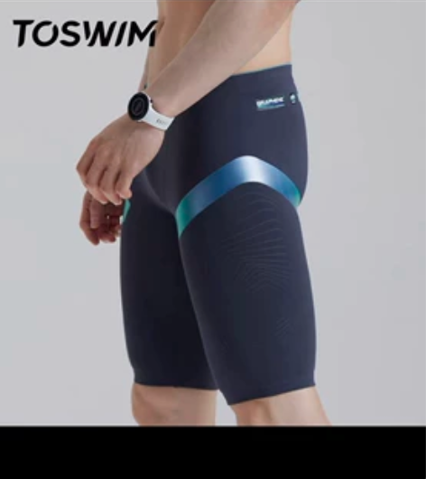 全TOSWIM泳裤男专业五分游泳裤男士泳衣...