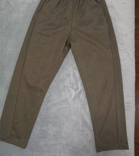 加绒加厚秋冬季新款裤子松紧腰小脚哈伦裤纯色...