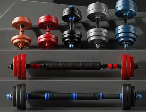 【狂欢价】朗威 哑铃男士健身器材家用一对杠...