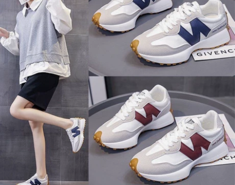 纽百伦同款小蛮腰厚底阿甘鞋女ins2022...