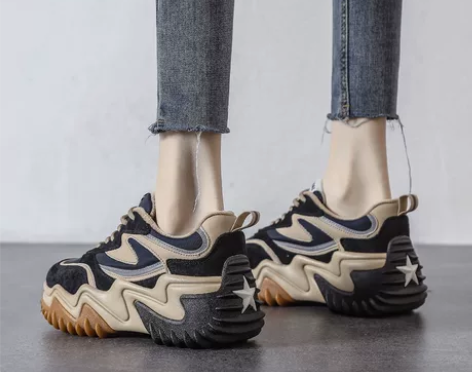 超火显瘦老爹鞋女秋冬2022新款女鞋厚底百...